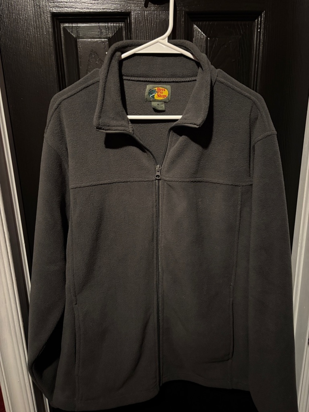 Bass Pro Shops Dark Gray Zip-Up Fleece Jacket